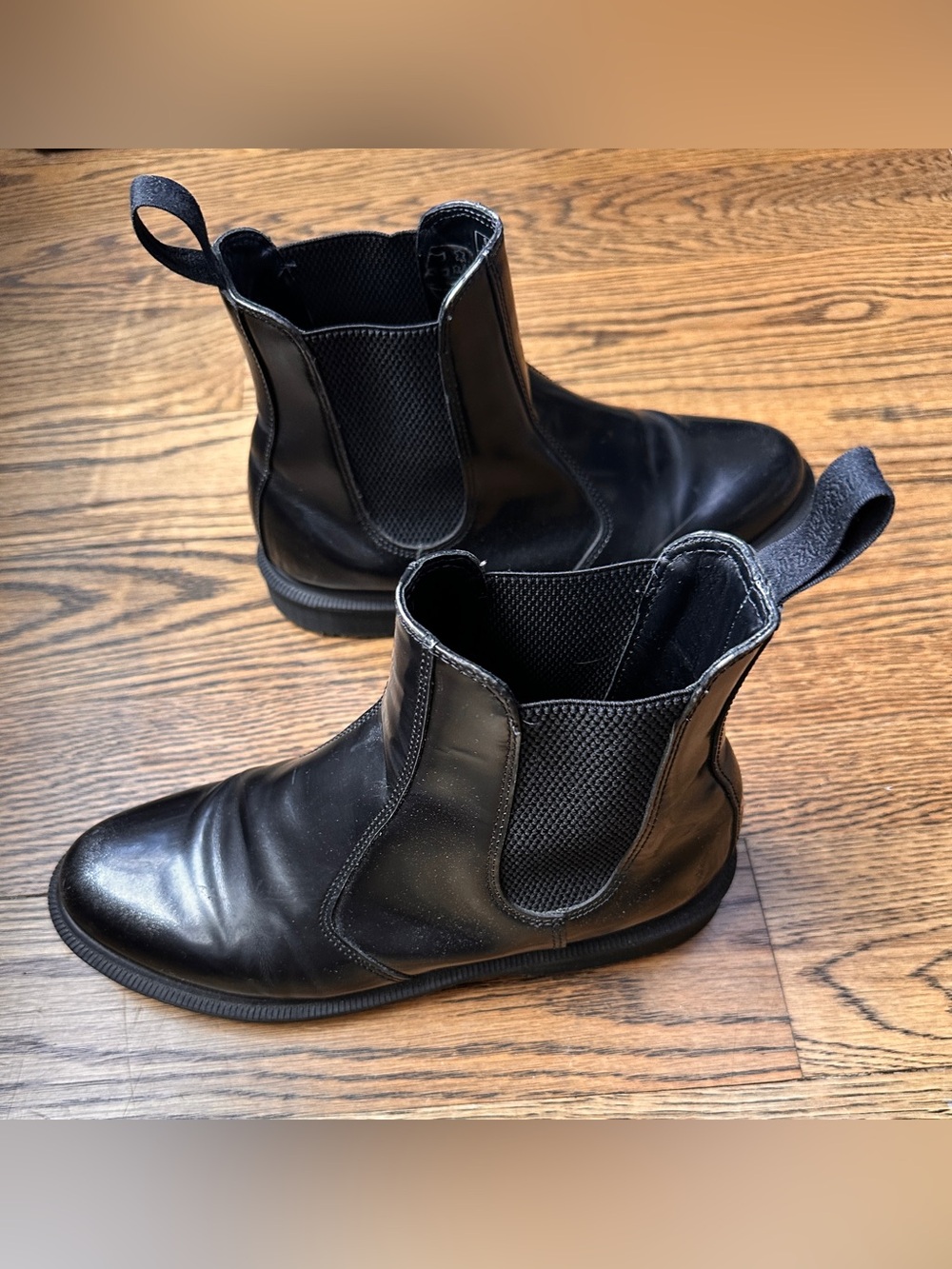 Dr. Martens Black Chelsea Slip-On Flora Boot